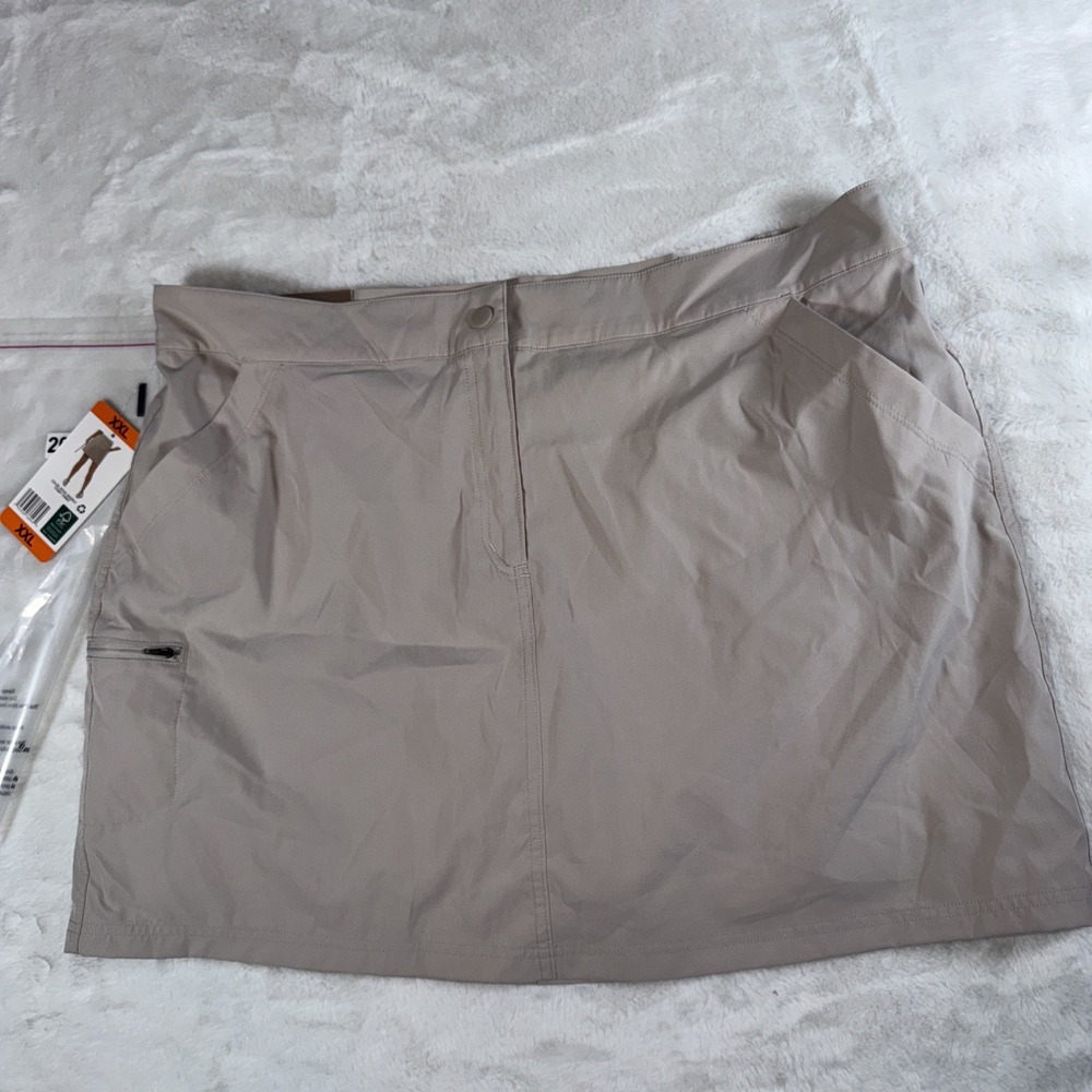 32 Degrees Cool Womens Active Performance Skort Beige Marble XXL NWT 1745837